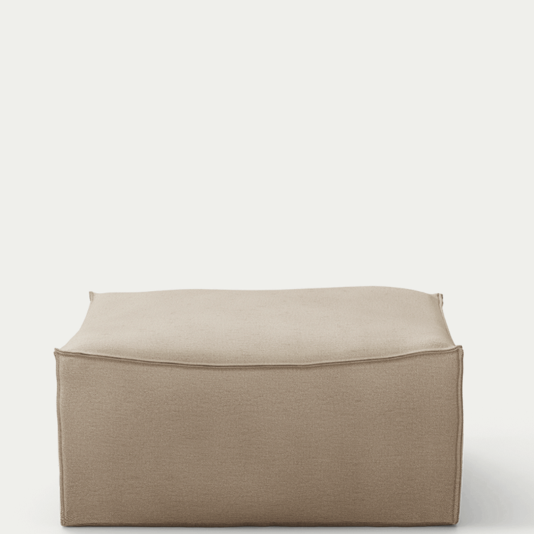 Ferm Living Catena Pouf Square S500 Rich Linen