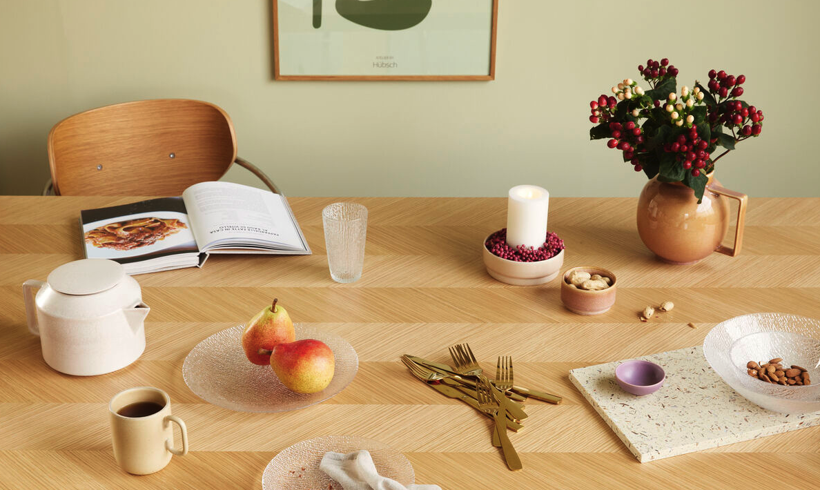 Hübsch Interior Esstisch Herringbone Eiche