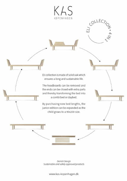 Kas Kopenhagen Eli Juniorbett Oak