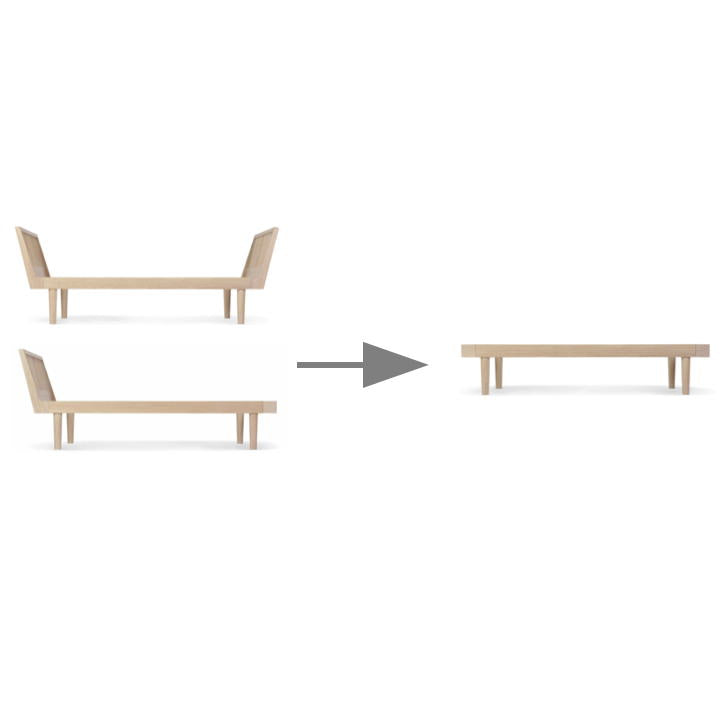 Kas Kopenhagen Eli Umbauset zum Tagesbett