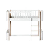 Oliver Furniture Mini+ Wood Halbhohes Hochbett lowloft Bed