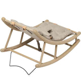 Wood Baby- und Kleinkindwippe Eiche / Grau Kindermöbel Kinderzimmer Kinderwippe