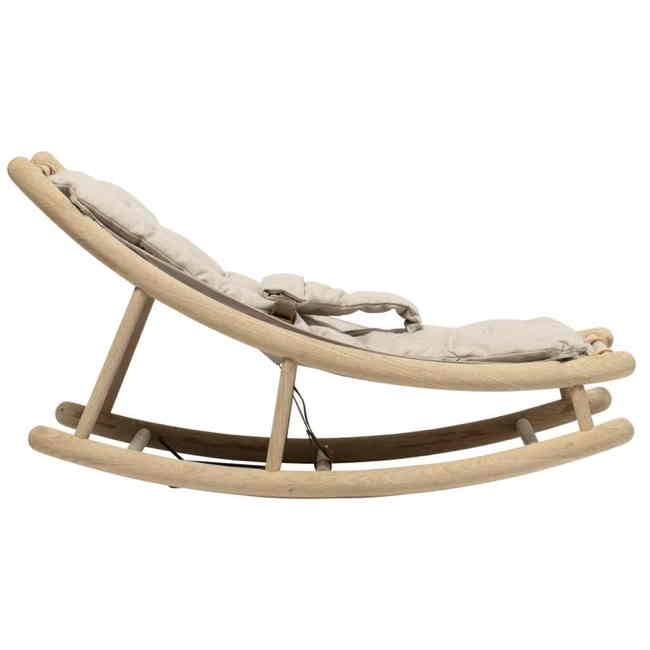 Wood Baby und Kleinkindwippe Eiche Natur Kinderzimmer Kindermöbel Babyausstattung