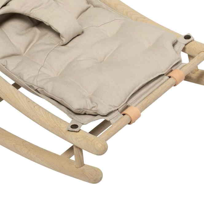 Wood Baby und Kleinkindwippe Eiche Natur Kinderzimmer Kindermöbel Babyausstattung