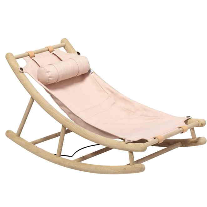Oliver Furniture Wood Baby und Kleinkindwippe Eiche Rosa Kinderzimmer Kinderzimmermöbel Babyroom