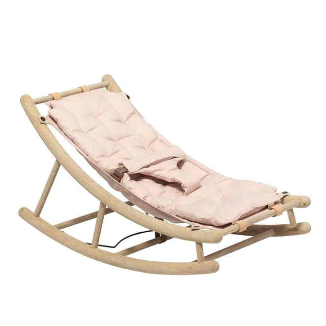 Oliver Furniture Wood Baby und Kleinkindwippe Eiche Rosa Kinderzimmer Kinderzimmermöbel Babyroom