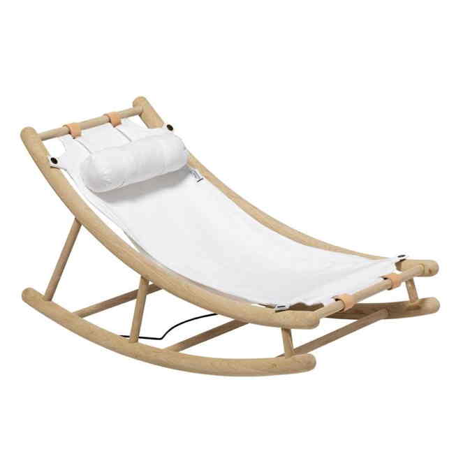 Oliver Furniture Wood Baby- und Kleinkindwippe Eiche Weiss Kinderzimmer Kindermöbel 