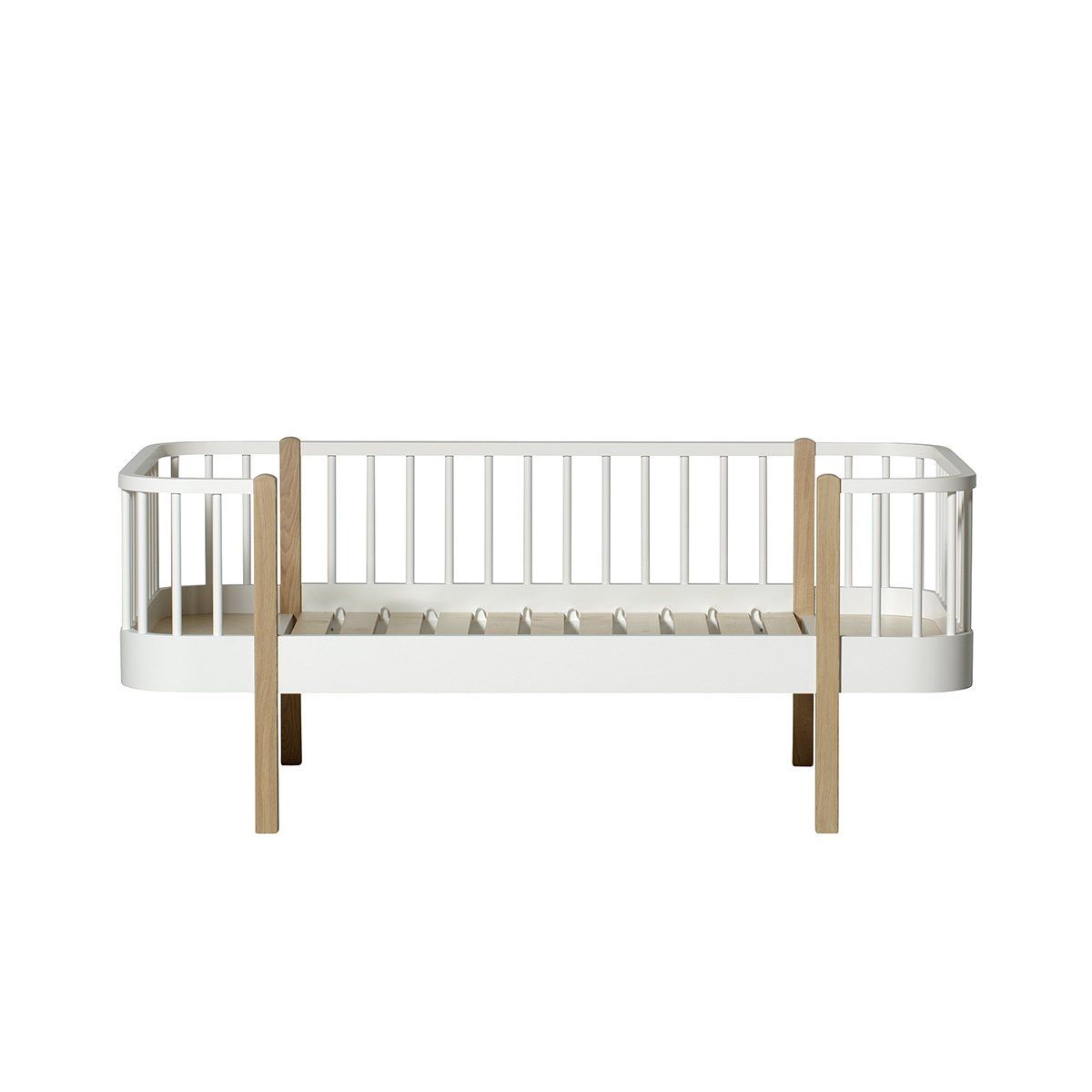 Oliver Furniture Wood Collection Junior Bettsofa Eiche Weiss Daybed Kinderbett Kinderzimmer