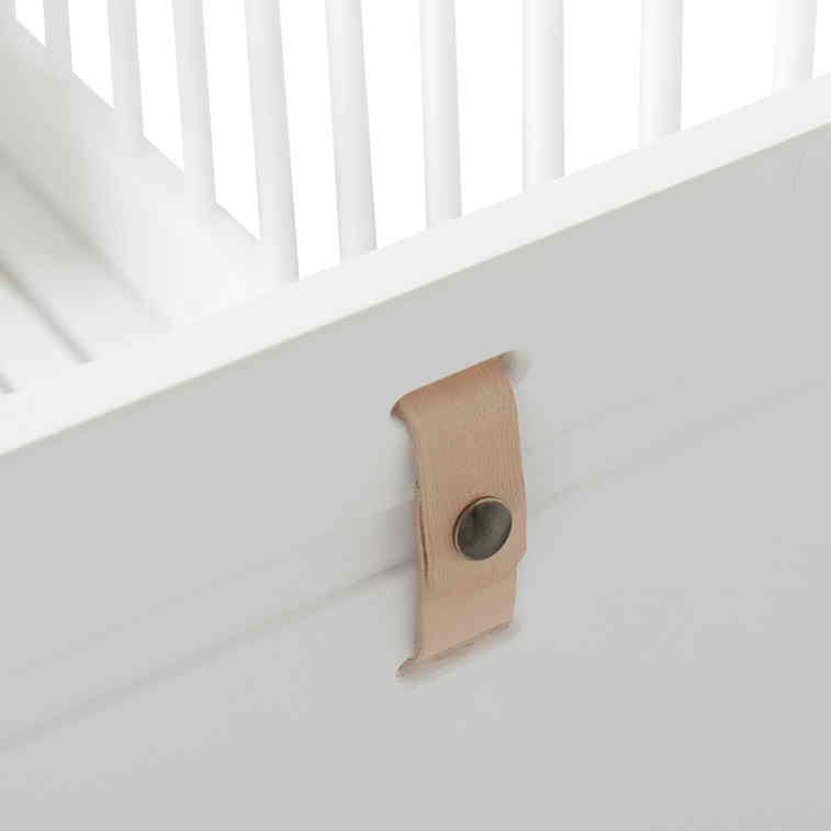 Oliver Furniture Wood Collection Mini+ Basic in Eiche/Weiss Kinderbett Babybett 