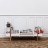 Oliver Furniture Wood Collection Junior Bettsofa Eiche Weiss Daybed Kinderbett Kinderzimmer
