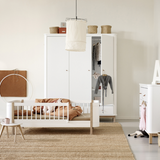 Oliver Furniture Mini+ Juniorbett Eiche/Weiss Kindermöbel Kinderbett Kinderzimmereinrichtung Baby