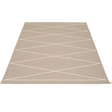 Pappelina Max Mud Vanilla 180x230 Outdoorteppich Schwedenteppich Aussenteppich