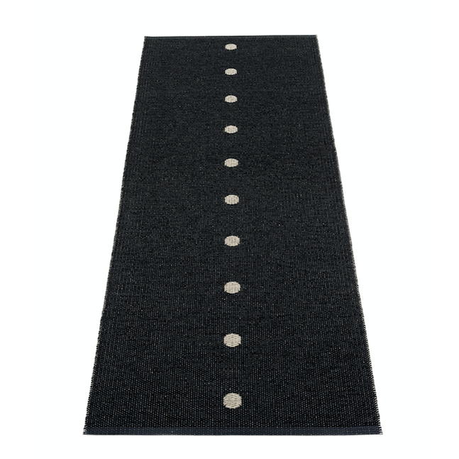 Pappelina Kunststoffläufer Peg schwarz linen