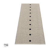 Pappelina Kunststoffläufer Peg schwarz linen