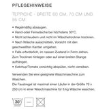 Pappelina Peg Kunststoffläufer schwarz/linen