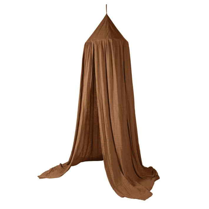 Sebra Baldachin Sweet Tea Brown Himmelbett fürs Babybett Kinderzimmer Wohnreich