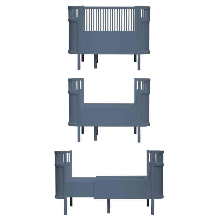 Sebra Babybett Juniorbett Forest Lake blue Das Bett, das mit dem Kind mitwächst