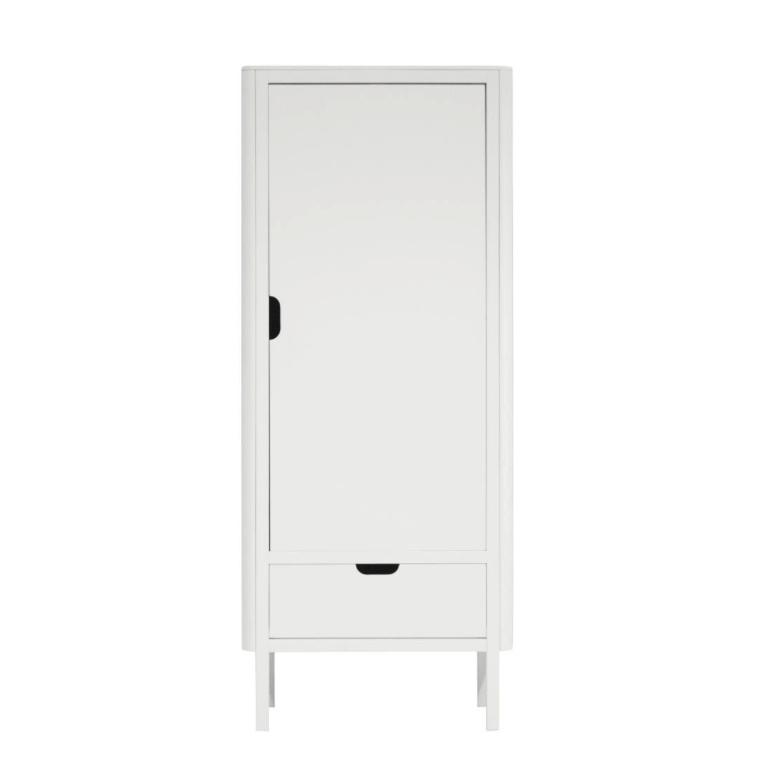 Sebra Kleiderschrank eintürig weiss