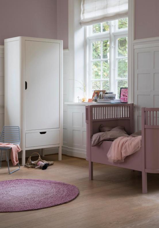 Sebra Kleiderschrank eintürig weiss