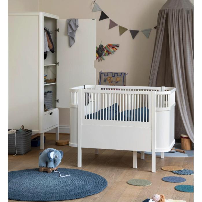 Sebra Kleiderschrank eintürig weiss