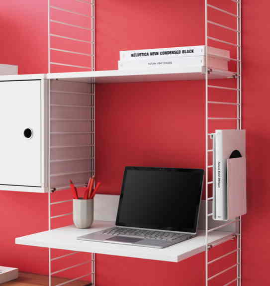 String Arbeitstisch weiss Kindertisch Schwedischer Designklassiker