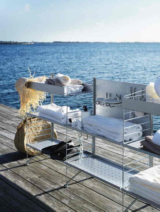 String Furniture verzinkt Aussenregal Outdoor