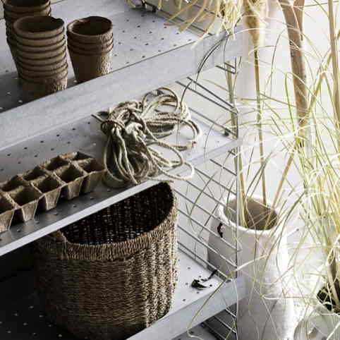 String Furniture Outdoor Aussenbereich Regal Wandleiter