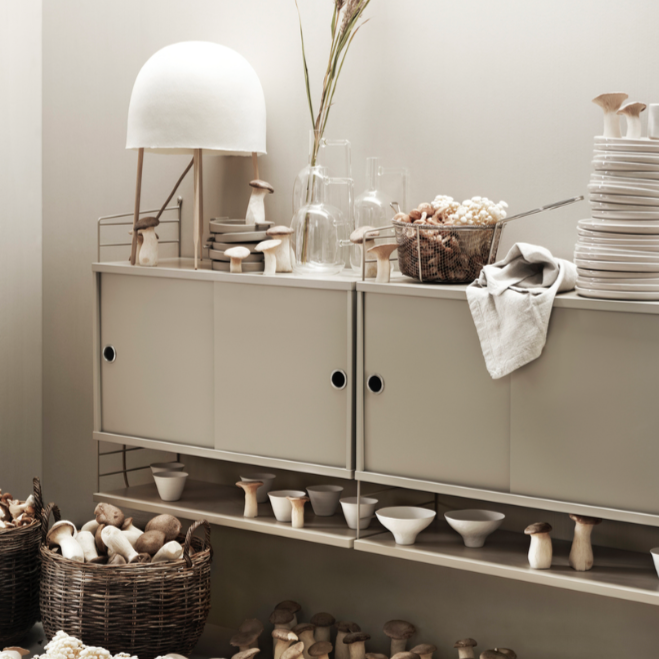 String Furniture Regalböden Shelf Beige Regalsystem