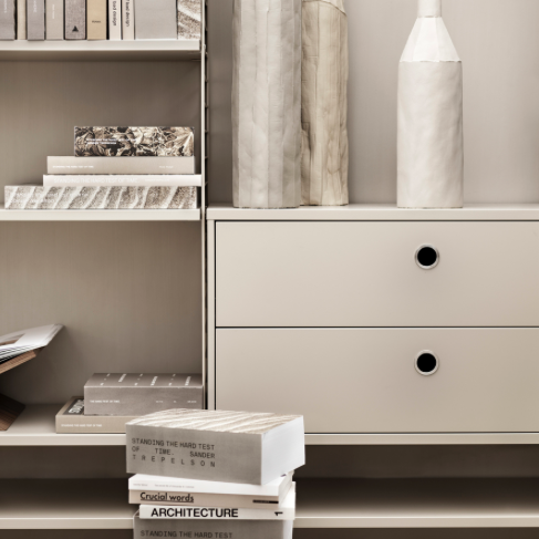 String Furniture Regalböden Shelf Beige Regalsystem