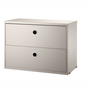 String Furniture Shelf Regalsystem Beige 