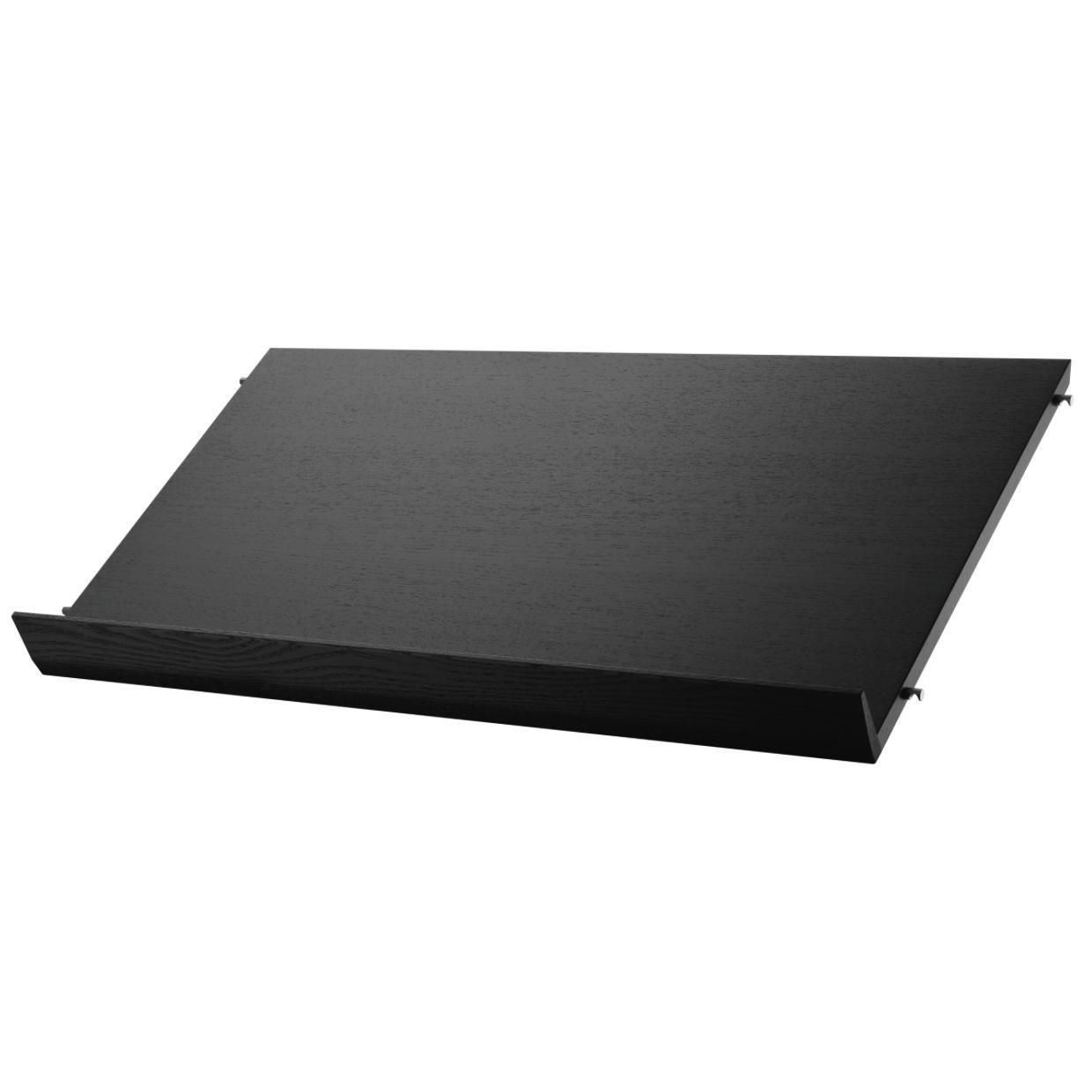 String Regal Magazinhalter Esche schwarz