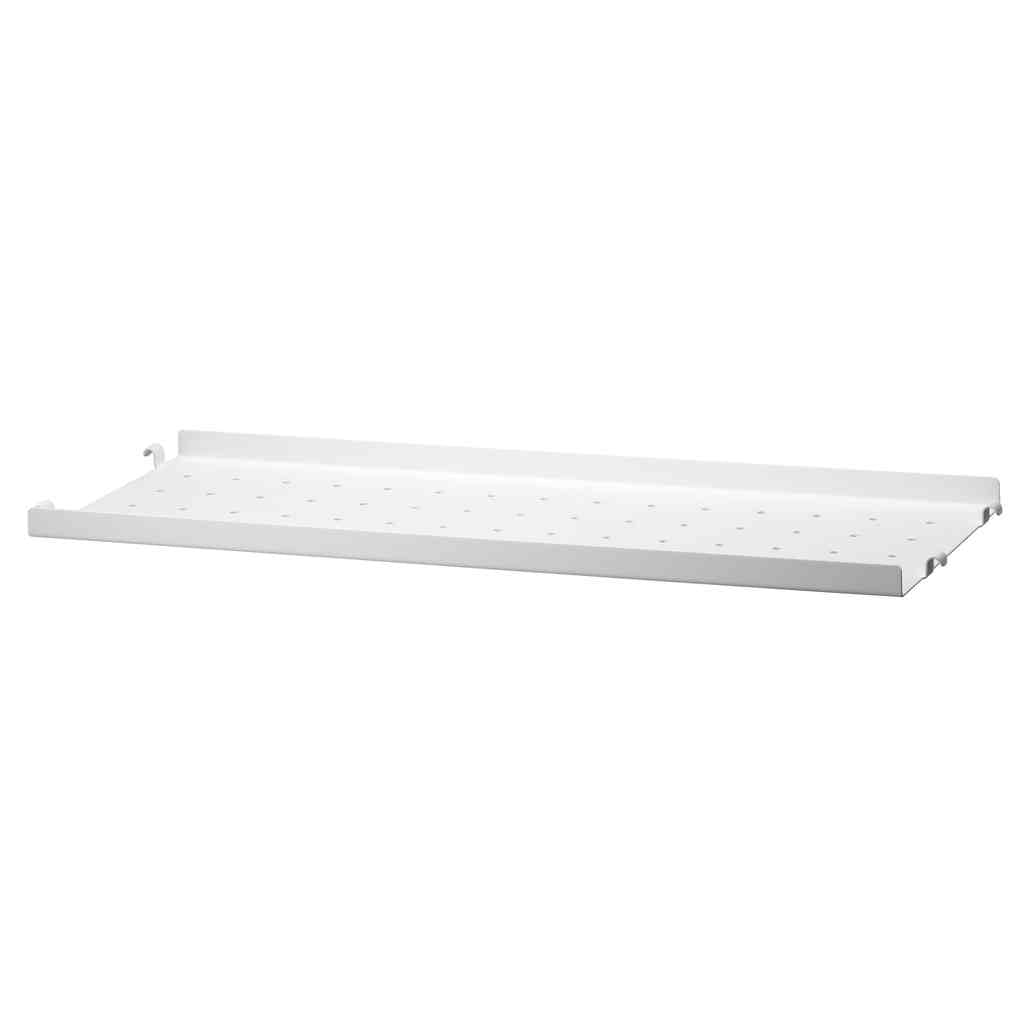 String Metallshelf low edge white Metallregalboden