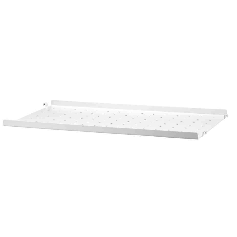 String Metallshelf low edge white Metallregalboden