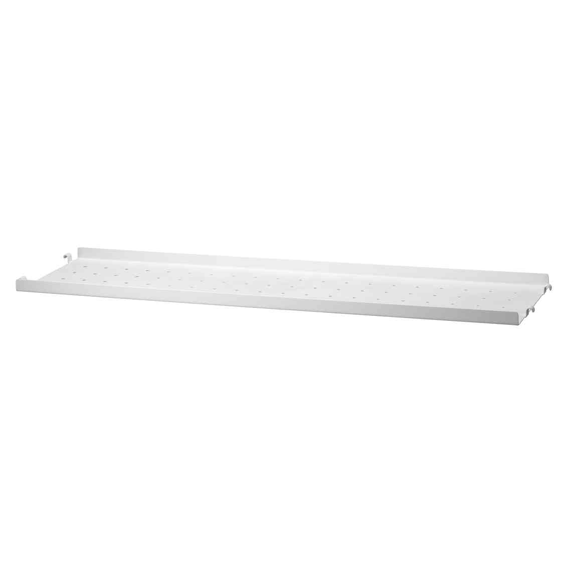 String Metallshelf low edge white Metallregalboden