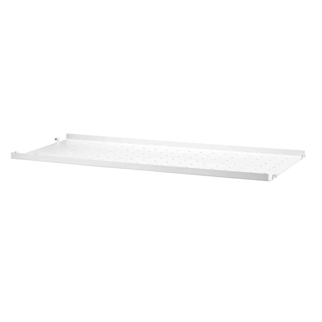 String Metallshelf low edge white Metallregalboden