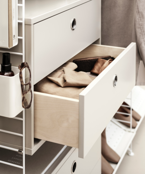 String Furniture Shelf Regalsystem Beige 