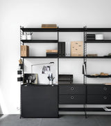 String Regal schwarz Bau dir dein Regal Designklassiker