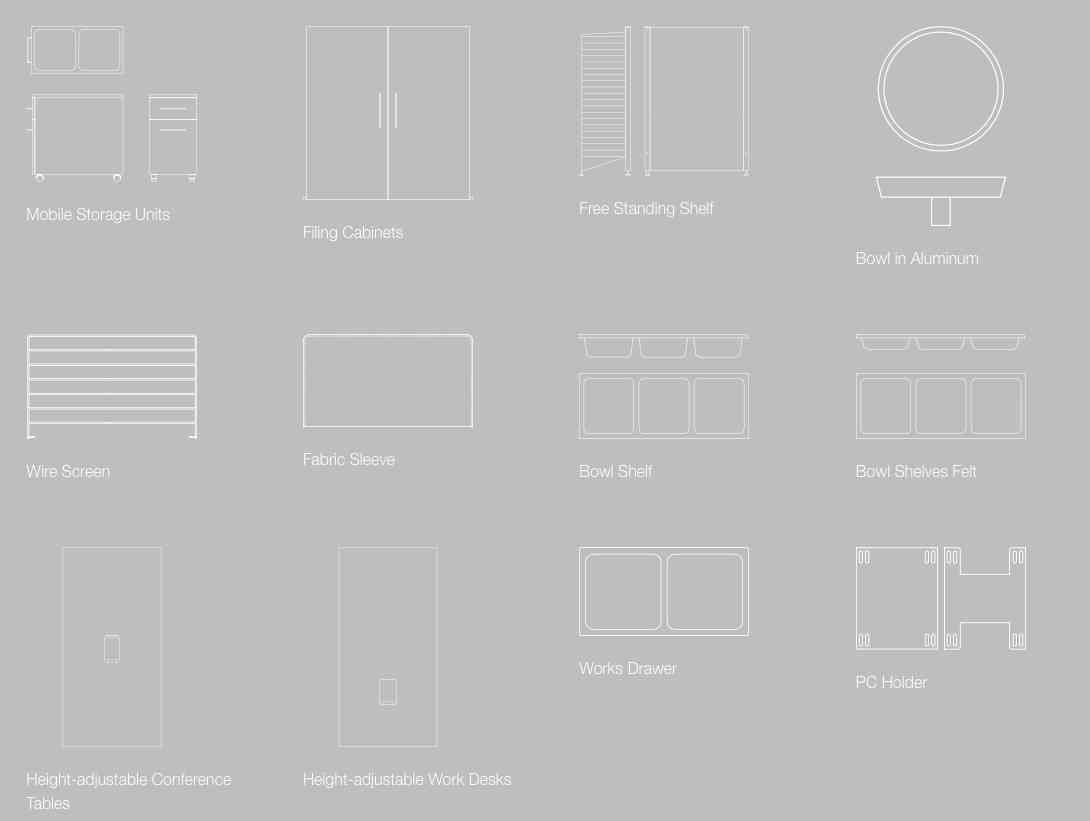 String Works Conference table Arbeitstisch DT12078-05-1