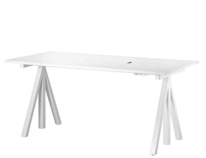 String Works höhenverstellbarer Arbeitstisch weiss Conference Table white