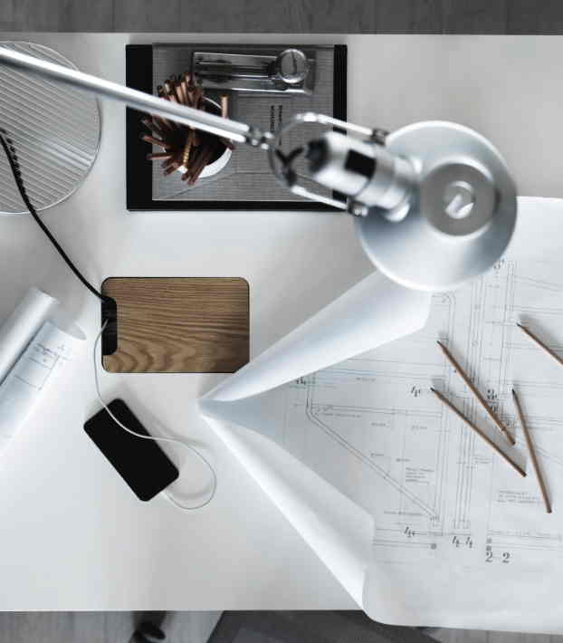 String Works höhenverstellbarer Arbeitstisch weiss Conference Table white